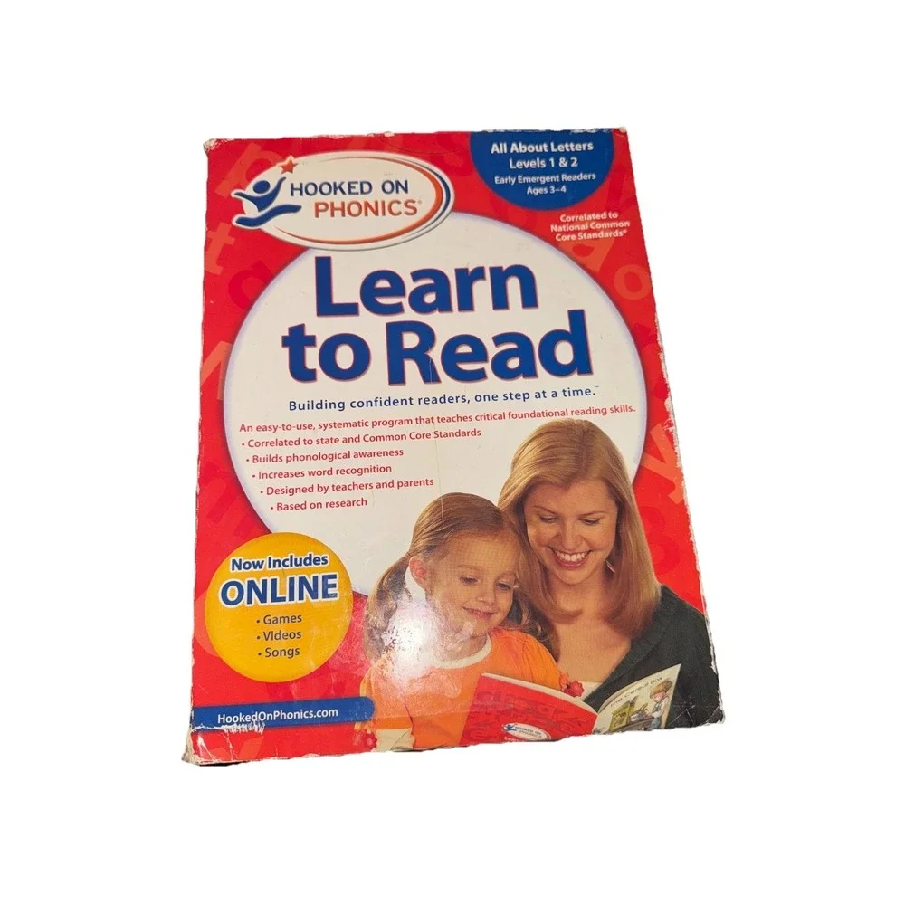 Hooked On Phonics Learn to Read Level 1 &2 set Ages 3-4